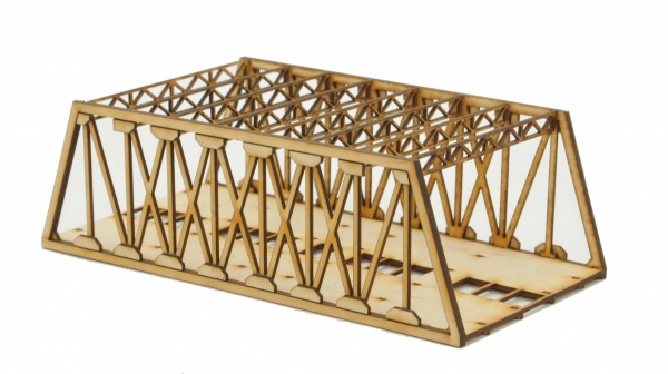 TT-BR005 Twin Track Long Girder Rail Bridge TT:120 Gauge Model Laser Cut Kit